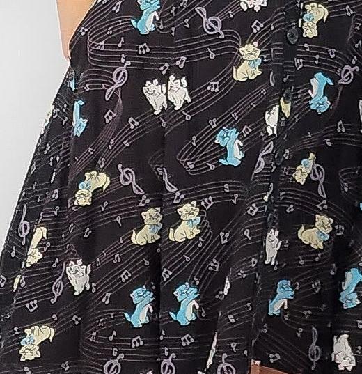 Whimsical Musical Cat Pinafore