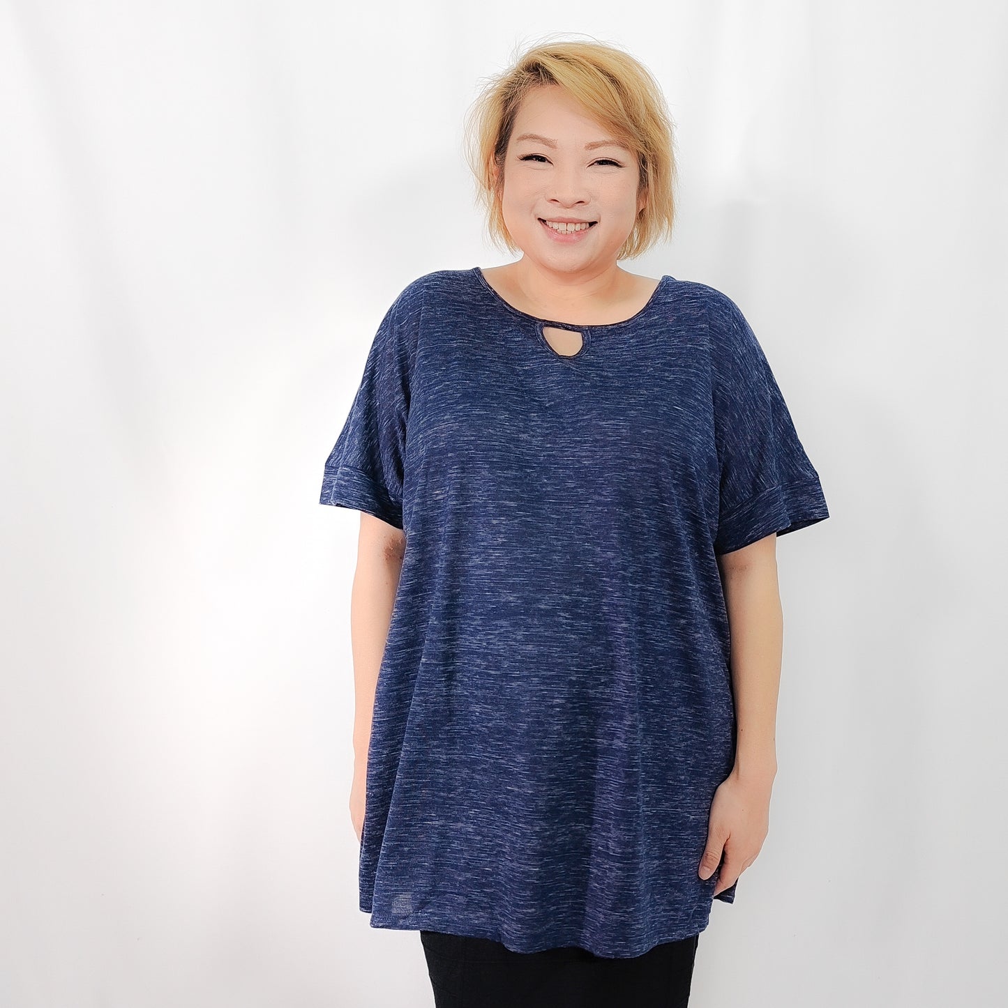 Navy Knit T-shirt