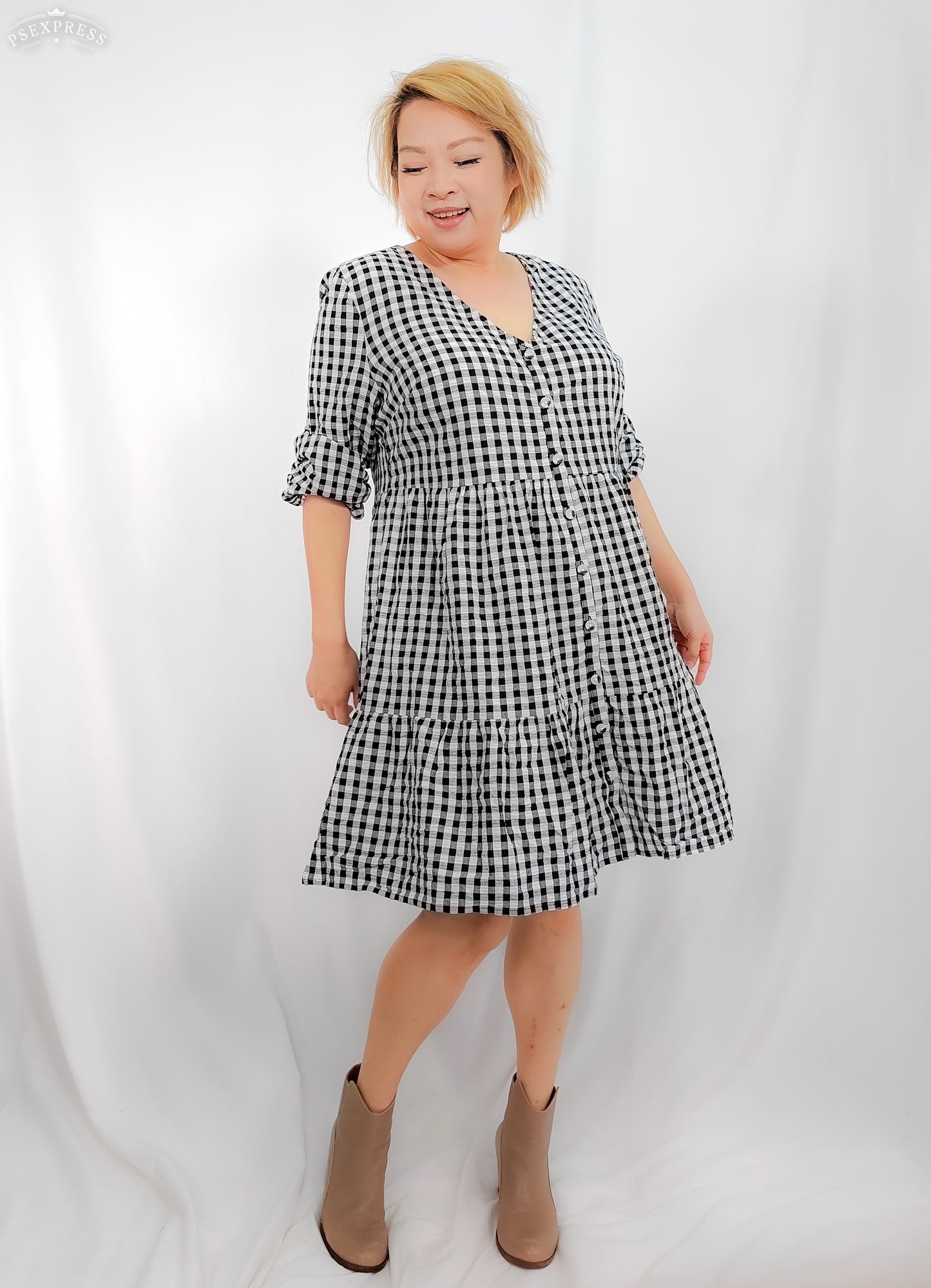Gingham Smock Dress