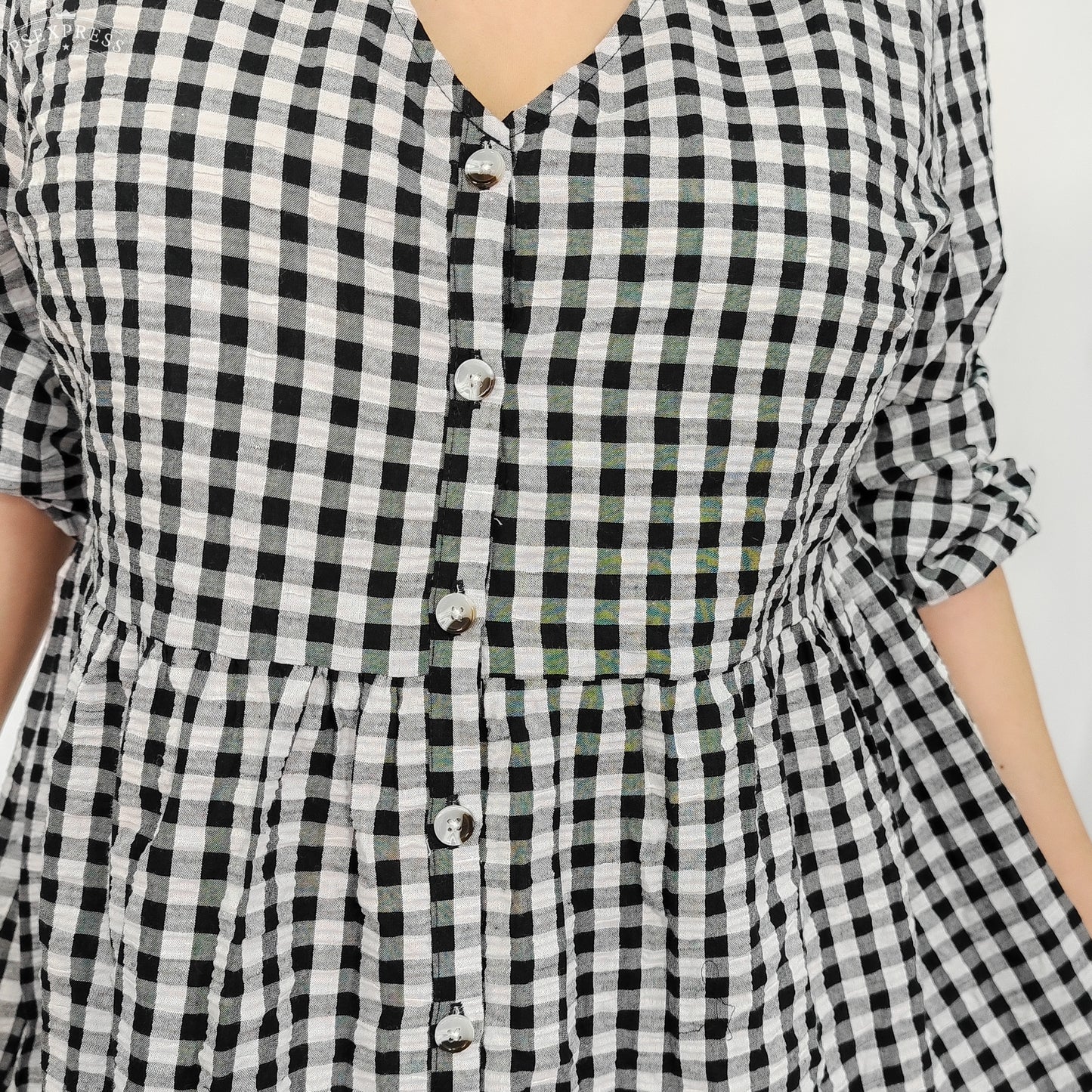 Gingham Smock Dress