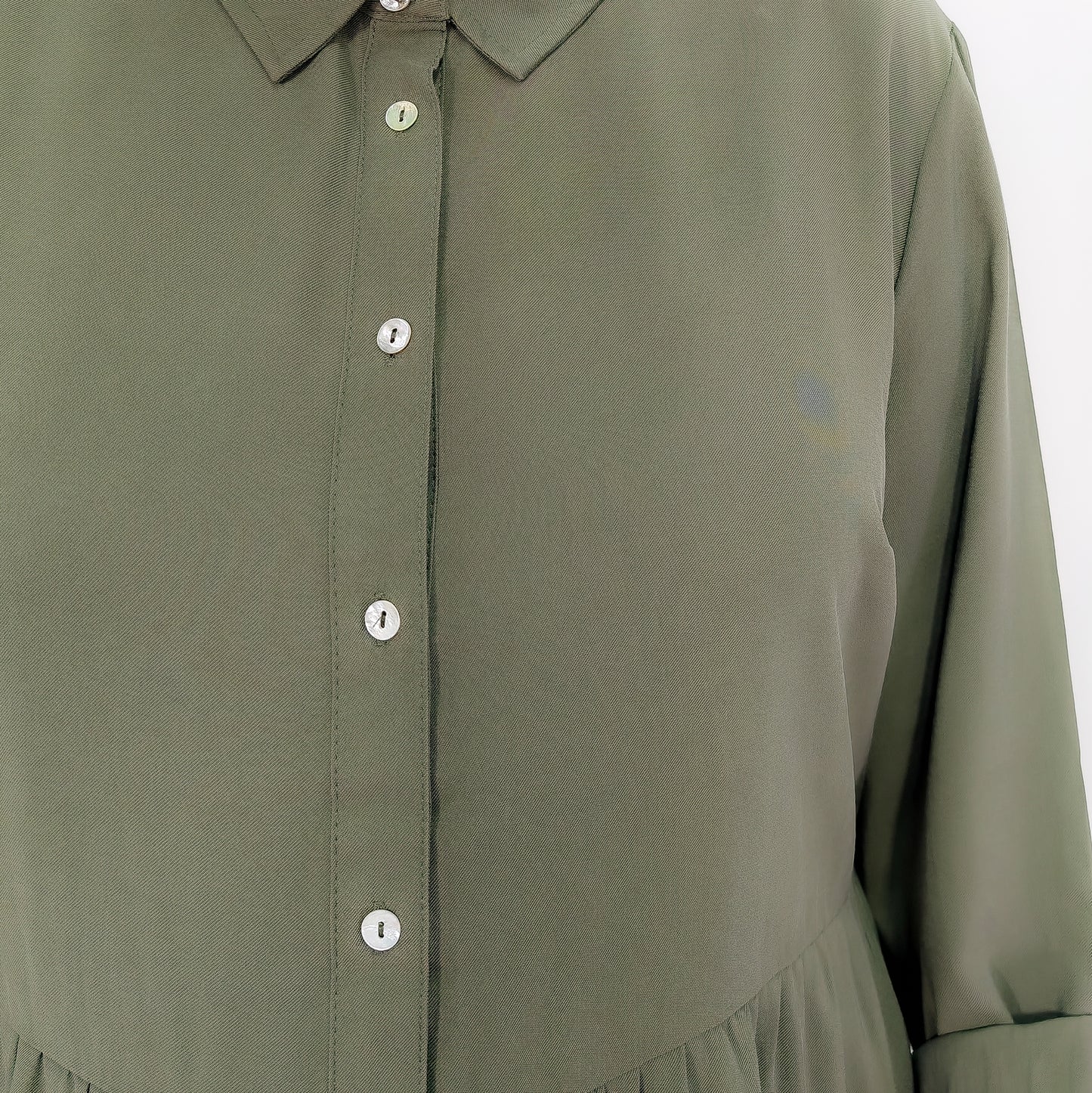 Olive Green Shirt Dress