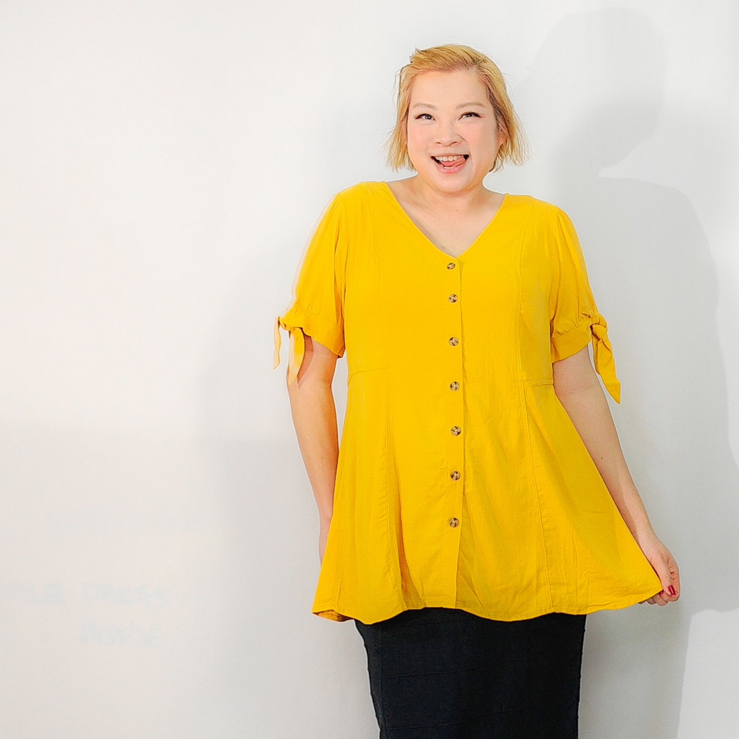 Linen Mustard Blouse