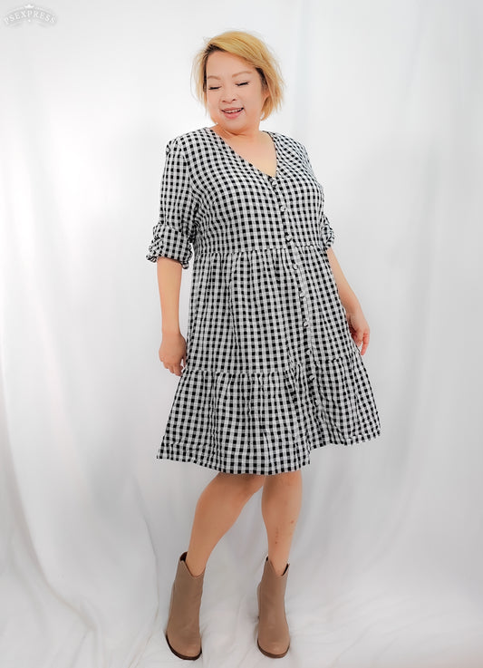 Gingham Smock Dress