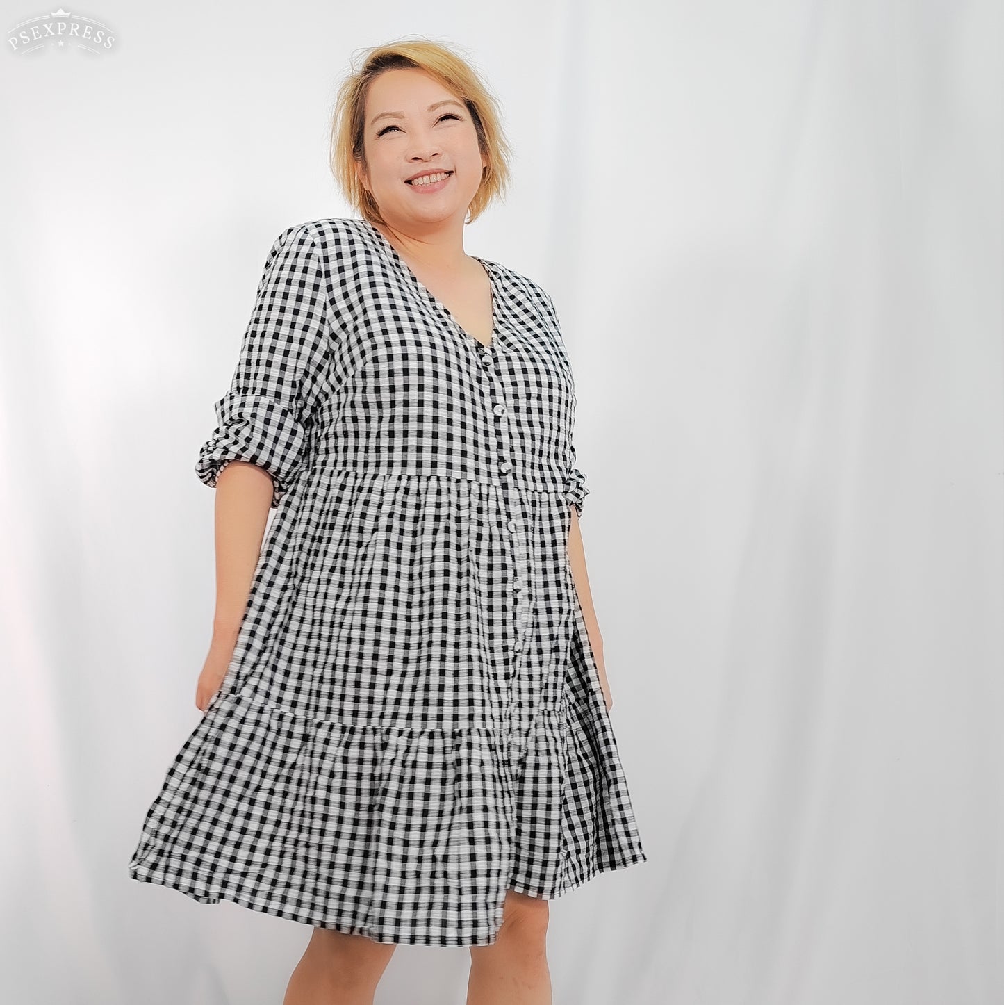 Gingham Smock Dress