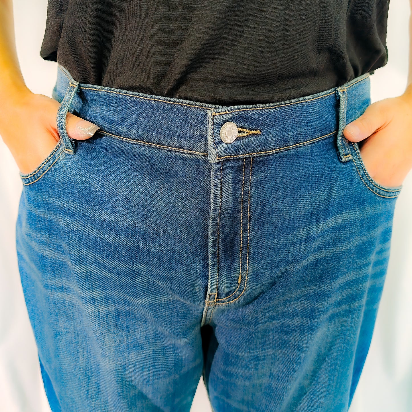 Dark Blue Boyfriend Jeans