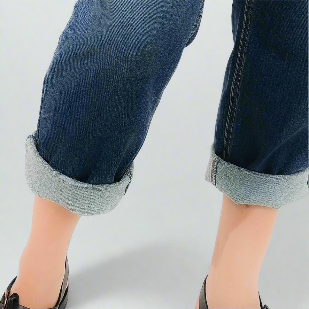 Dark Blue Boyfriend Jeans