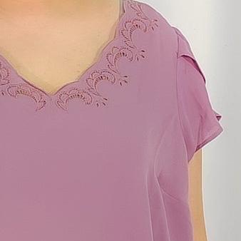 Lace Collars Lilac Blouse