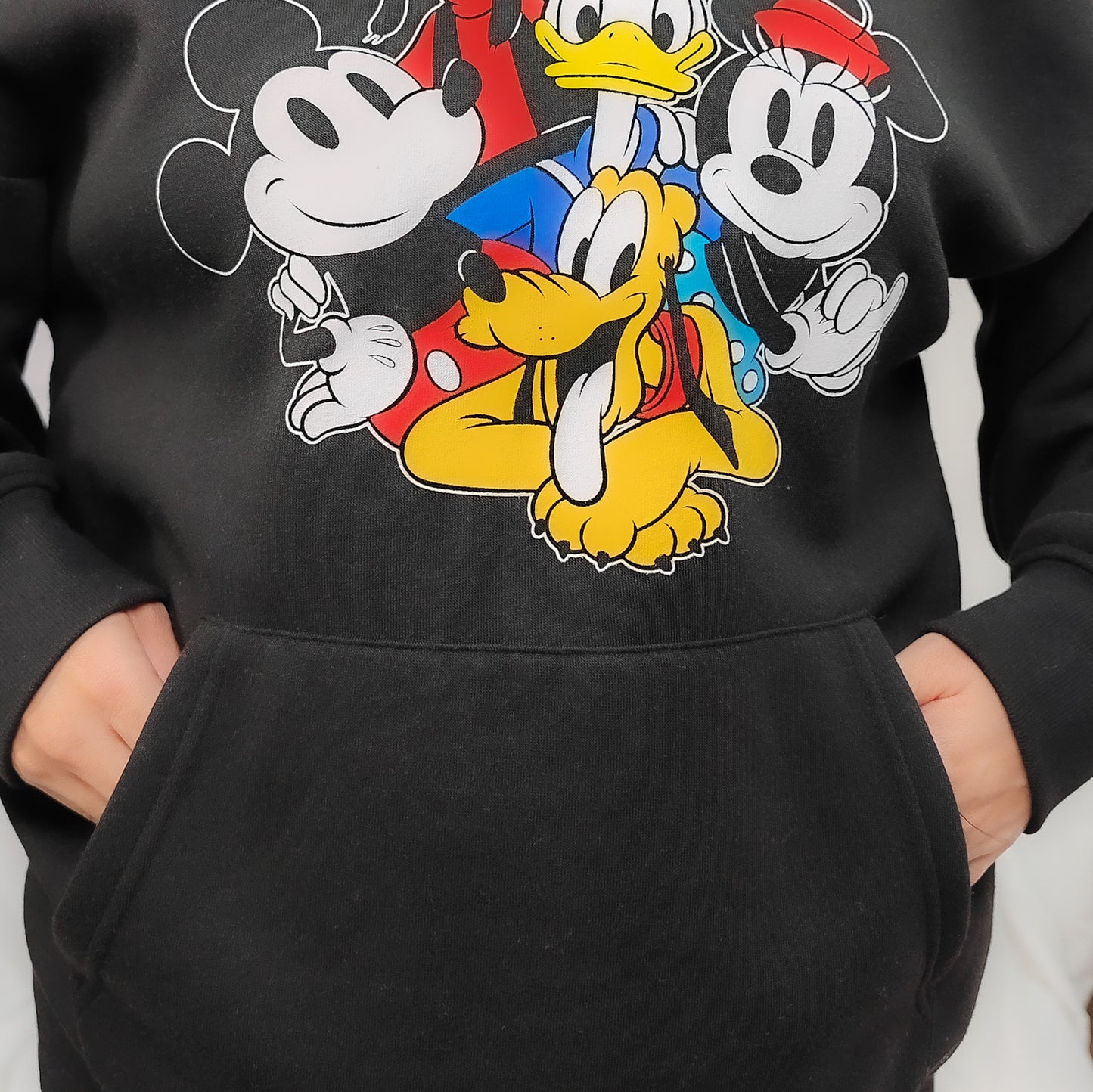 Mic and friends Black Hoodie