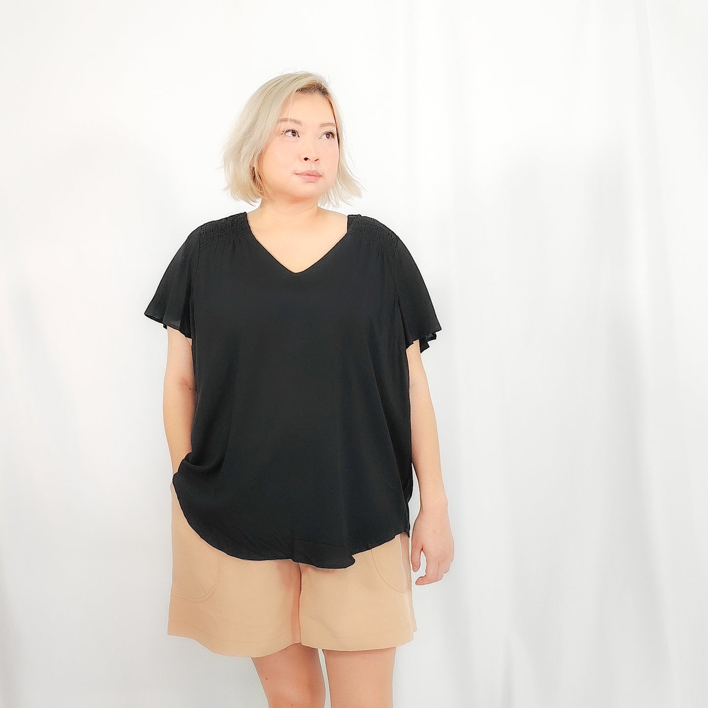 Sabrina Black Blouse