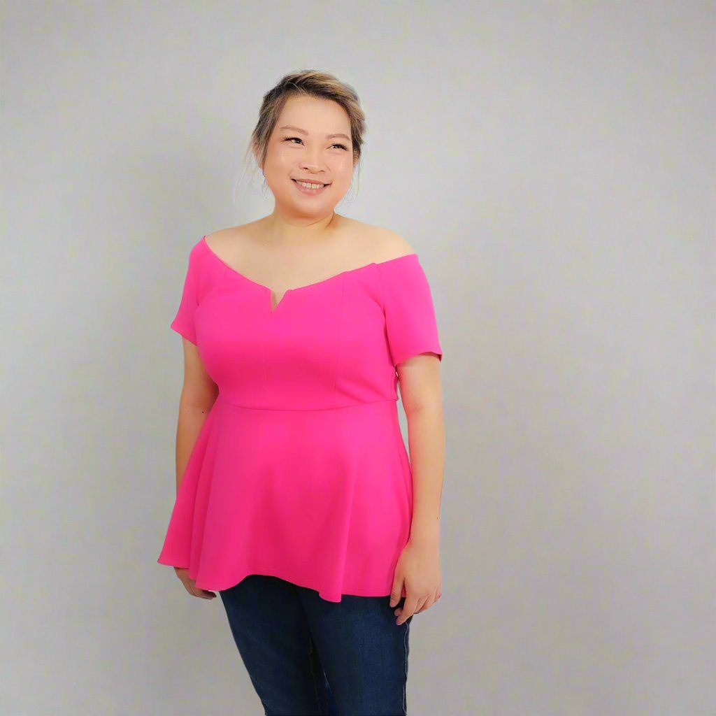 Pink Peplum Top