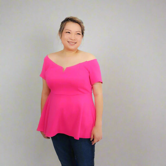 Pink Peplum Top