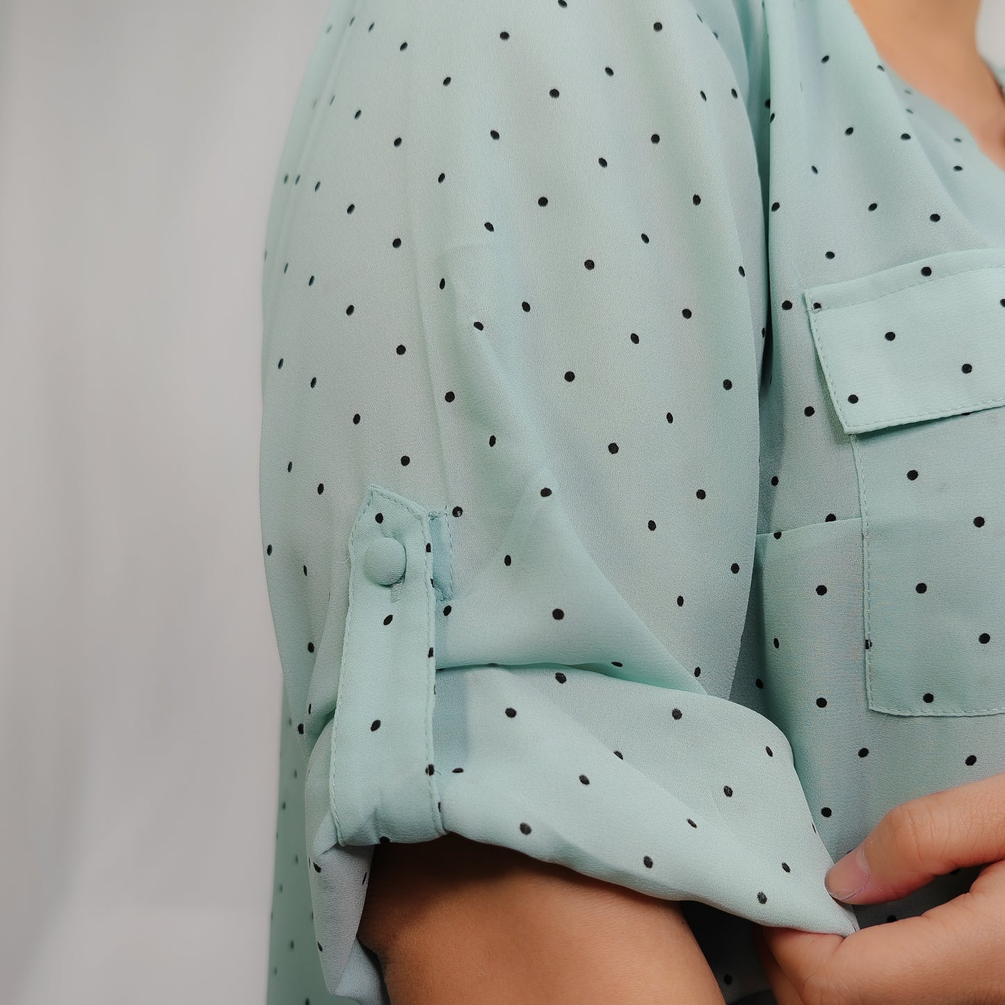 Peppermint Bliss Safari Blouse