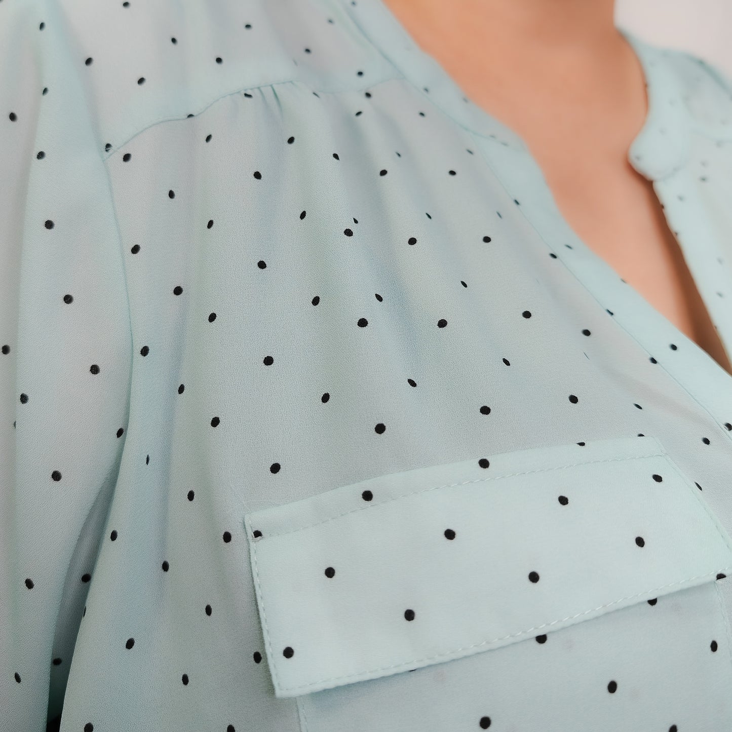 Peppermint Bliss Safari Blouse